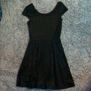 black lace dress